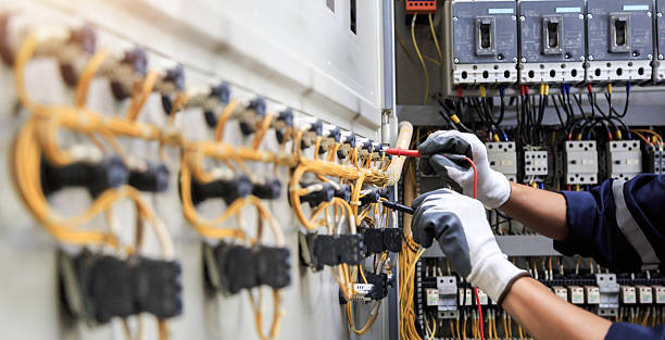 Professional Electrician technician working in Christopher, IL